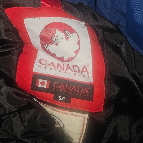 Canada weather gear jacket size 5xl  Men's Black Parka - Picture 3 of 3